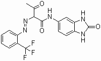 Pigment-geel-154-moleculaire structuur