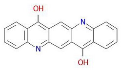 Pigment-violet-19-moleculaire structuur