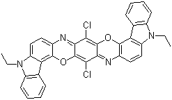 Pigment-violet-23-moleculaire structuur